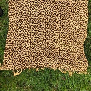 Cheetah print scarf